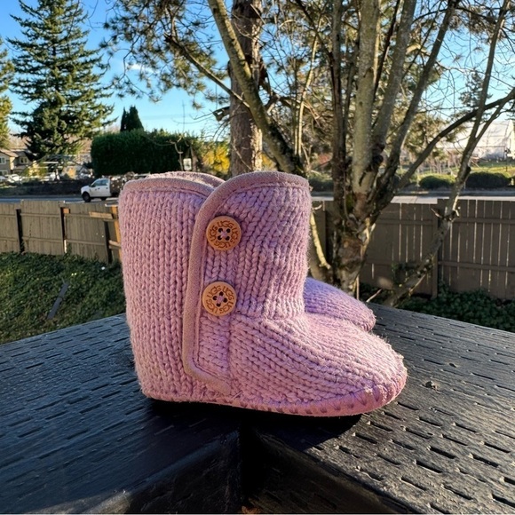 Ugg Baby Purl Purple Knit Bootie Size 0/1‎ - Picture 1 of 8